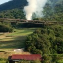 大麻山、山火事なう