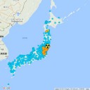 【福島原発を直撃中】／本日午前3時44分頃、福一モニタ「高警報」発生。東電報道関係者一斉メール。