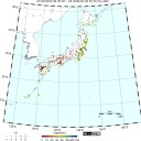 【フクシマ ３．７ μSv/h】／風は関東から東海、近畿に抜けて日本海側に向かってる。