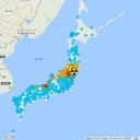 西日本・雨雨雨雨…／【福島原発からの風】が向かいます。