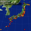 （作業栗鼠３匹目）　（九州南部）　ちょっくら揺れてます…。
