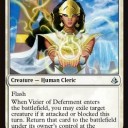 条件付きブリンク生物《Vizier of Deferment》