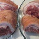 豚肉をさばきました