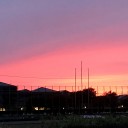 夕焼け空の七変化
