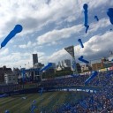 横浜スタジアムにて