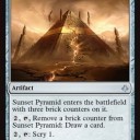 今度は石材を外してドロー《Sunset Pyramid》
