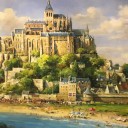 『高松三越トリックアート展に「モンサンミッシェル」☆＼(^-^)／』