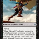 何故か回避能力が付いてるナイトメア海賊《Kitesail Freebooter》