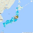 【 岡山県 笠岡市 】茂平で【 重汚染 】を記録した後で欠測。　（中中津）