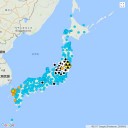 【 山口 ０．１ ０６ μ 】／【 霧島周辺、えびのー牧園 】／崩落した阿蘇大橋　原因は「直下に断層」。