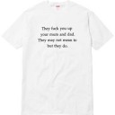 格安！2017春夏 supreme fuck you up tee 半袖Tシャツ 2色可選 クールビズ