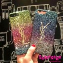 カワイイ風たっぷり！YSL iPhoneXケース エレガント風 iphone8plusケース キラキラ