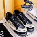 2018春夏季超人気DOLCE&GABBANAドルチェ & ガッバーナ コピーローカットメンズ靴レザースニーカー2色可選