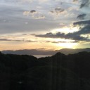 広島グランドプリンスホテルからの夕日