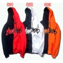 秋冬着 フードパーカー STUSSY ファション新作 プルオーバーパーカー ペア用 裏起毛 スウェット|suprehome.com