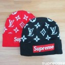 シュプリーム x ヴィトンマフラー ニット帽子 supreme ネックウォーマー 男女兼用