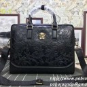 ヴェルサーチビジネスバッグメンズ型押し花柄ショルダトートバッグコピーVERSACEスーパーバッグコピーA4 大容量 通勤 自立 手提げ