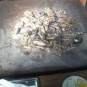 牡蠣の鉄板焼き