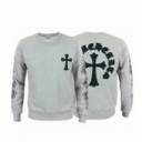 注目度アップ! CHROME HEARTS クロム ハーツ コピー バッククロス 刺繍 スウェット トレーナー 無地 偽物