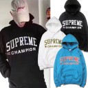 17-18年新作 Supreme×Chanpion パーカー スウェット 男女兼着 新作 SU-J71
