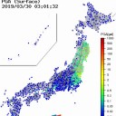 【ミサイル攻撃か？】／福島原発に向かって無数の光が、打ち込まれてます。　（本日終了）