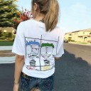 人気注目のアイテムCHROME HEARTSクロムハーツ tシャツ コピーバックプリントゆったりカジュアル 偽物 HOT2019新作登場春夏半袖