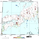 ★【 北陸～東海 】（地震やば！！）／【 神戸 ０．１０４ ⇒ ０．１１３ 】（急上昇）／【 広島 ０．１１ μ 】。　（終）