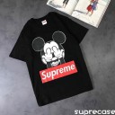 可愛い supreme ミッキー Tシャツ 韓国風 シュプリーム スヌーピー Tシャツ コピー