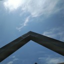 空に向かって