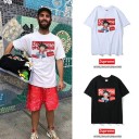 iPhoneXSMAX/XR ケース ステューシー 大理石柄 SUPREME ペアルック tシャツ