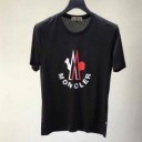 モングレールコピーメンズファッションクルーネック半袖ｔシャツプリントロゴ付きブラック