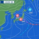 【 桜島 】（ 噴煙 １，４００ ｍ ）。　（とりあえ図）＋（夜間補完）。