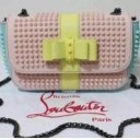 クリスチャンルブタン バッグ 新作 CHRISTIAN LOUBOUTIN スウィートチャリティー チェーン スパイクスダッズ レディースショルダーバッグ 牛革 1145010 CM53.
