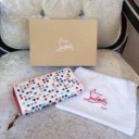 新商品！CHRISTIAN LOUBOUTINクリスチャンルブタンコピー 財布 レディースW PANETTONE　1175147 マルチ メタル スタッズ ラウンドファスナー長財布