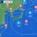 台風第４号は、強い台風に変わり、