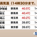 台風５号は温帯低気圧に変わり／熱帯低気圧が今後24時間以内に台風に発達する見込み。／群馬県伊勢崎や桐生で40.5度、東京都心でも37.3度。