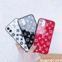 ルイヴィトン iPhone12/12 Maxケース ガラス シュプリーム パーカー メンズ