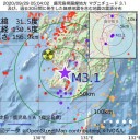 【諏訪之瀬島】（噴煙１，０００ｍ）。
