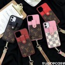 FENDI iPhone12proケース ハンドベルト付き ヴィトン iPhone12pro maxケース