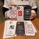 ロゴデザイン刺繍人気iphone12/12proケース