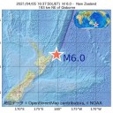 【 Ｍ ６ ．０】（ＮＺ）／だんだん細くなる月と土星・木星の接近。　（作業厨）＋（夜補遺っ）