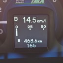 インサイトエクスクルーシブの燃費を算出（８２回目）