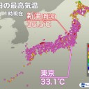 【 新潟 ３６．５ ℃ 】