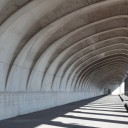 北防波堤ドームへ　稚内駅周辺