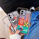 アイホン13promax/13pro エンボス kaws カバー ブランド
