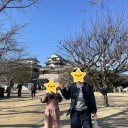 歩いてお城に登ったら