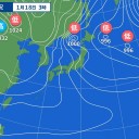【　日本全国で　気圧変化　】／【　全国的に気温一桁　】