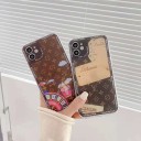アイフォン 13/13 pro max携帯ケースロゴ付き Celine 四隅保護