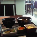 ラウンジの朝食