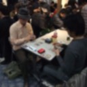 会場にて
